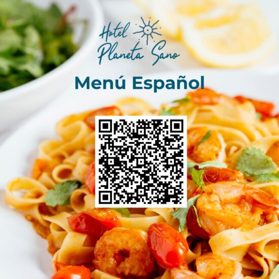 Spanish Menu Restaurant Hotel Planeta Sano